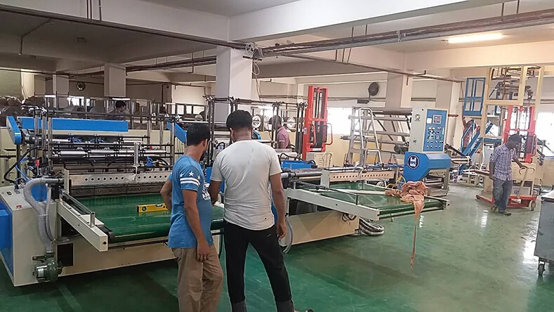 Bangladesh - Has now changed their whole production line change to DIPO full servo bag making machines.