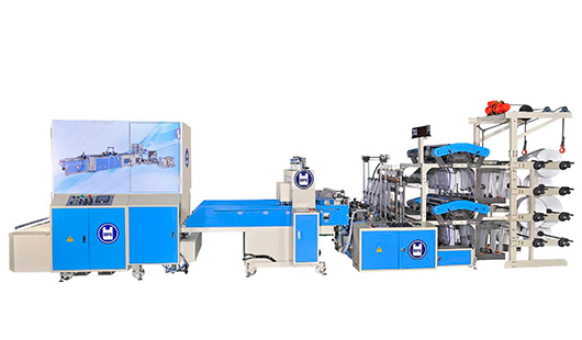 1600 pcs/min T-shirt Bag Making Machine+Auto Packing Folding Machine All In 1 System