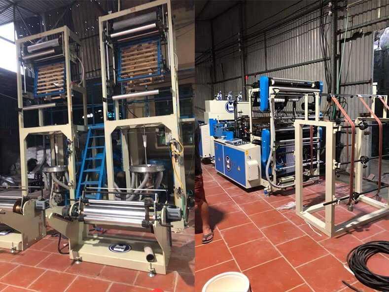 Plastic bag making machine in Vietnam