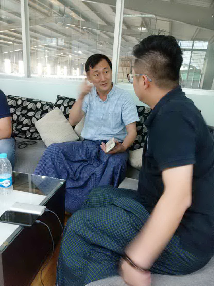 Dipo in Myanmar visiting customers.We look forward to helping them plan their new factory!